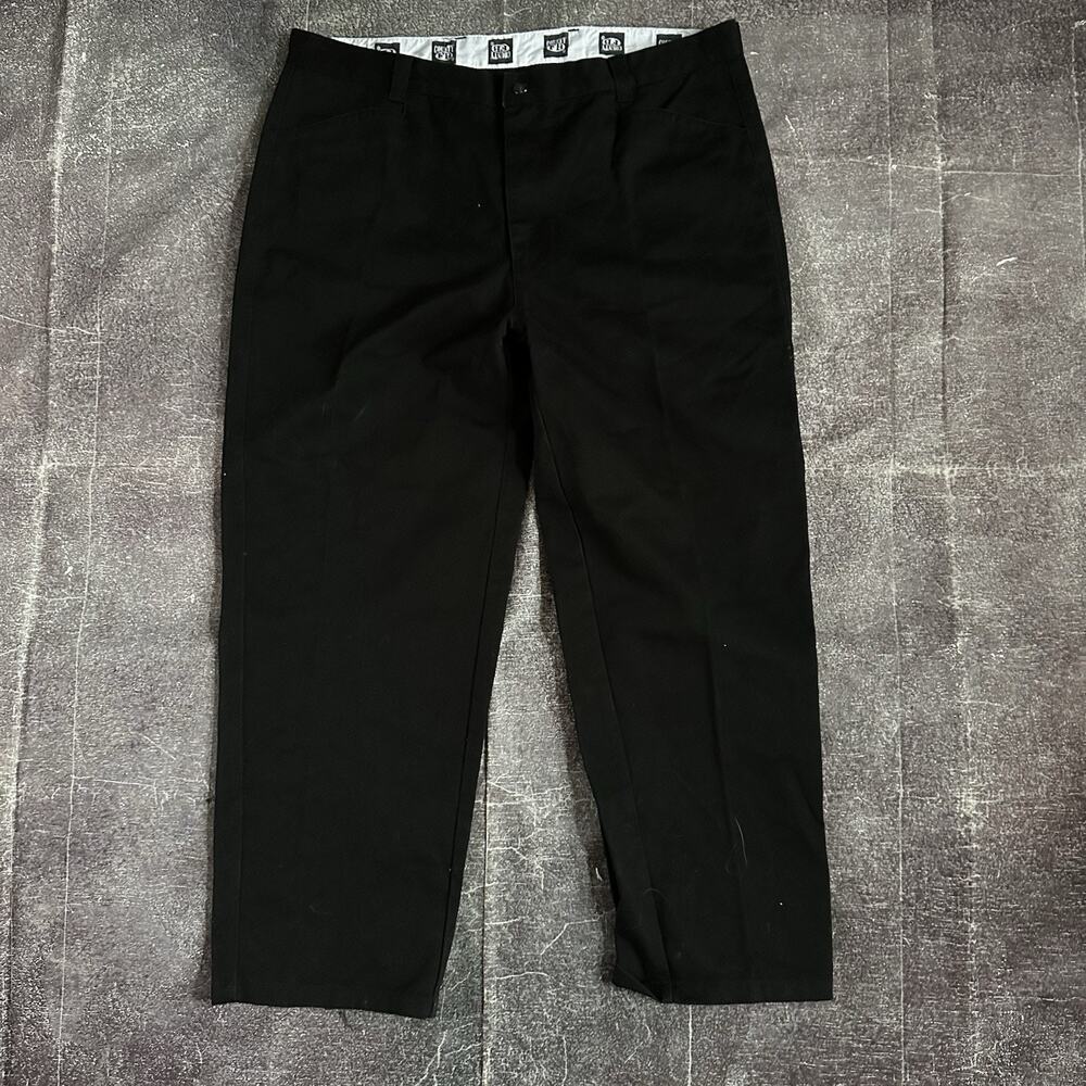 Men's Vintage Y2K FB County Black Gorilla Cut Wide Leg Cargo Pants Sz 44 X 32